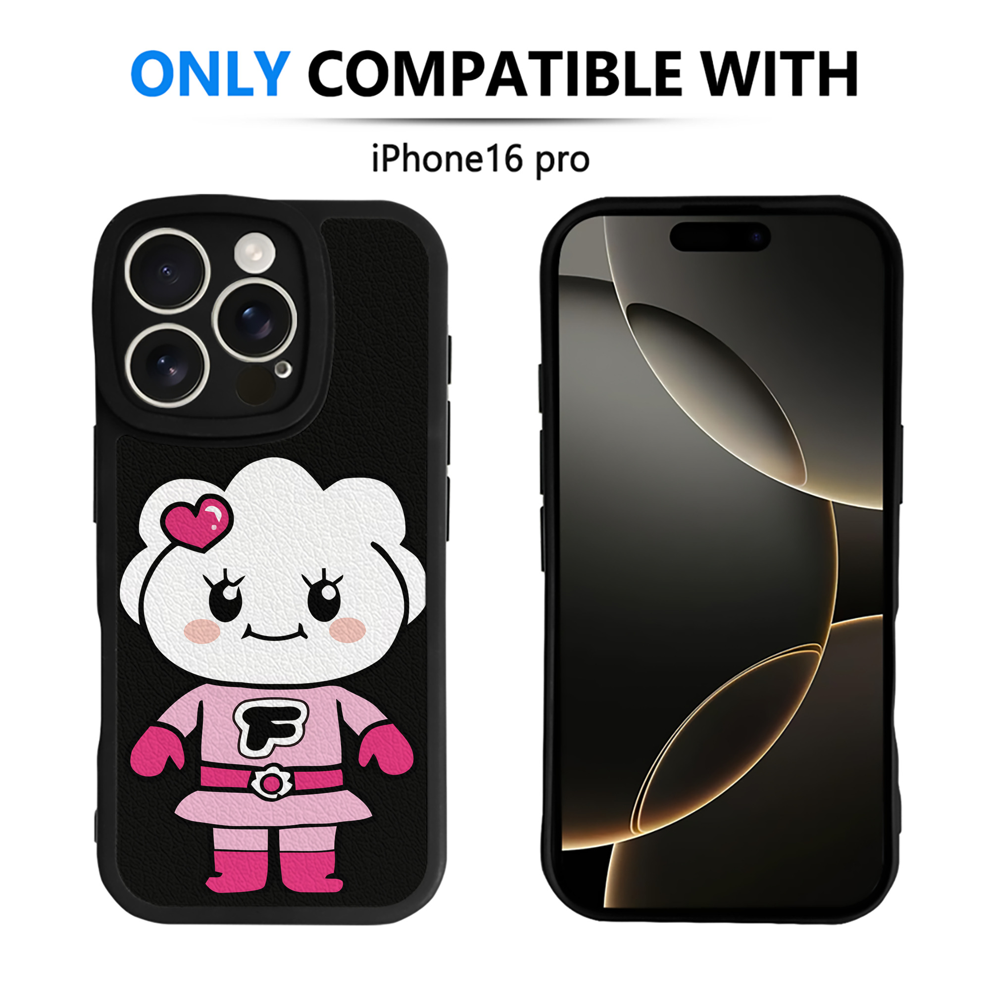 （画像用） アンパンマン Anpanman 【iPhone 16シリーズ対応】シリコンスマホケース（レザー調） 材質：シリコン